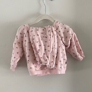 Pink and floral sweater and pants set